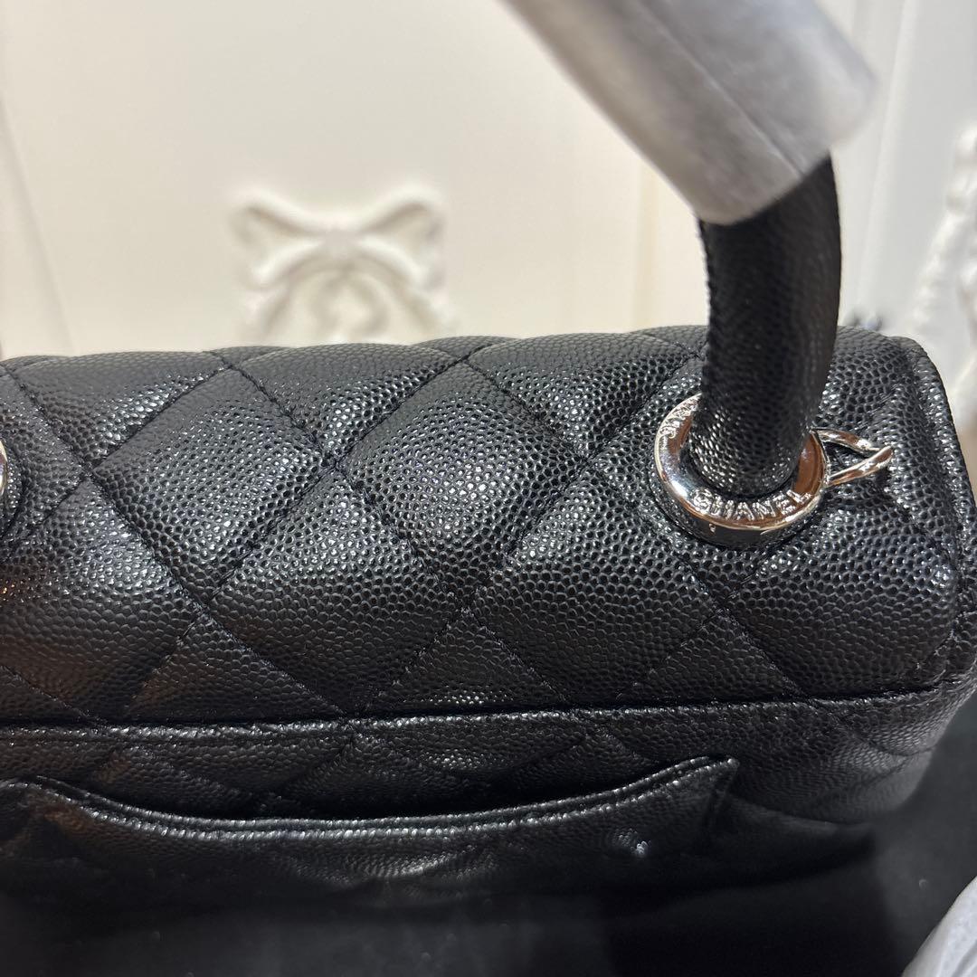 CHANELココハンドルノベルティシルバー金具新品未使用黒