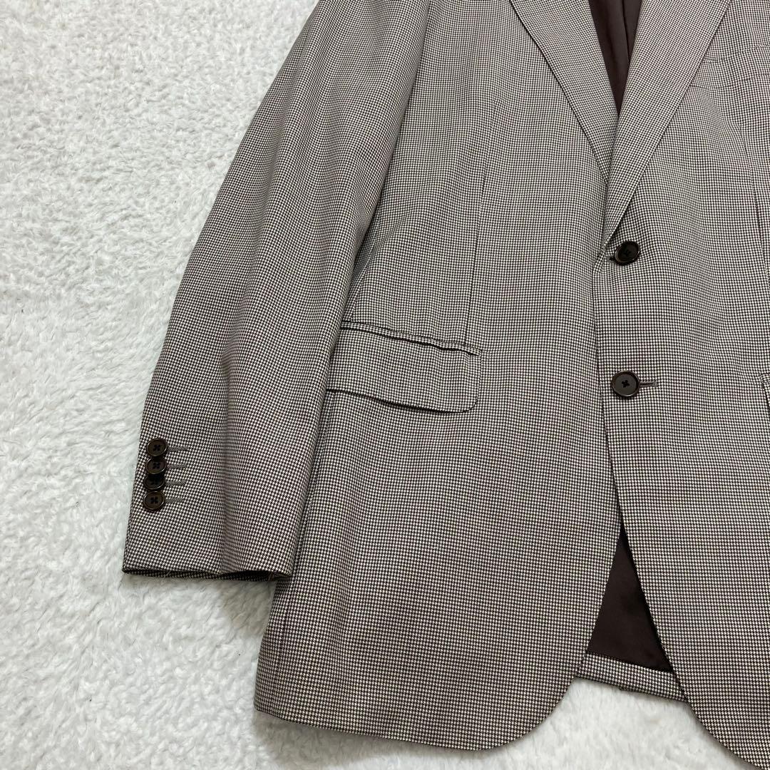 美品✨ユナイテッドアローズ 千鳥柄 ウール100% スーツセットアップ 46 M