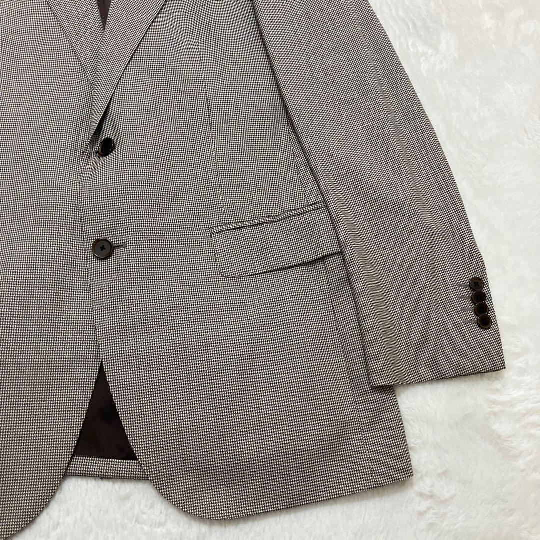 美品✨ユナイテッドアローズ 千鳥柄 ウール100% スーツセットアップ 46 M