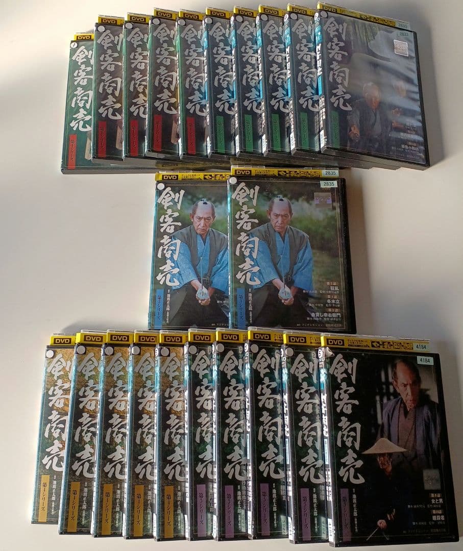 時代劇　DVD　剣客商売　第1シリーズ～第5シリーズ　全22巻セット