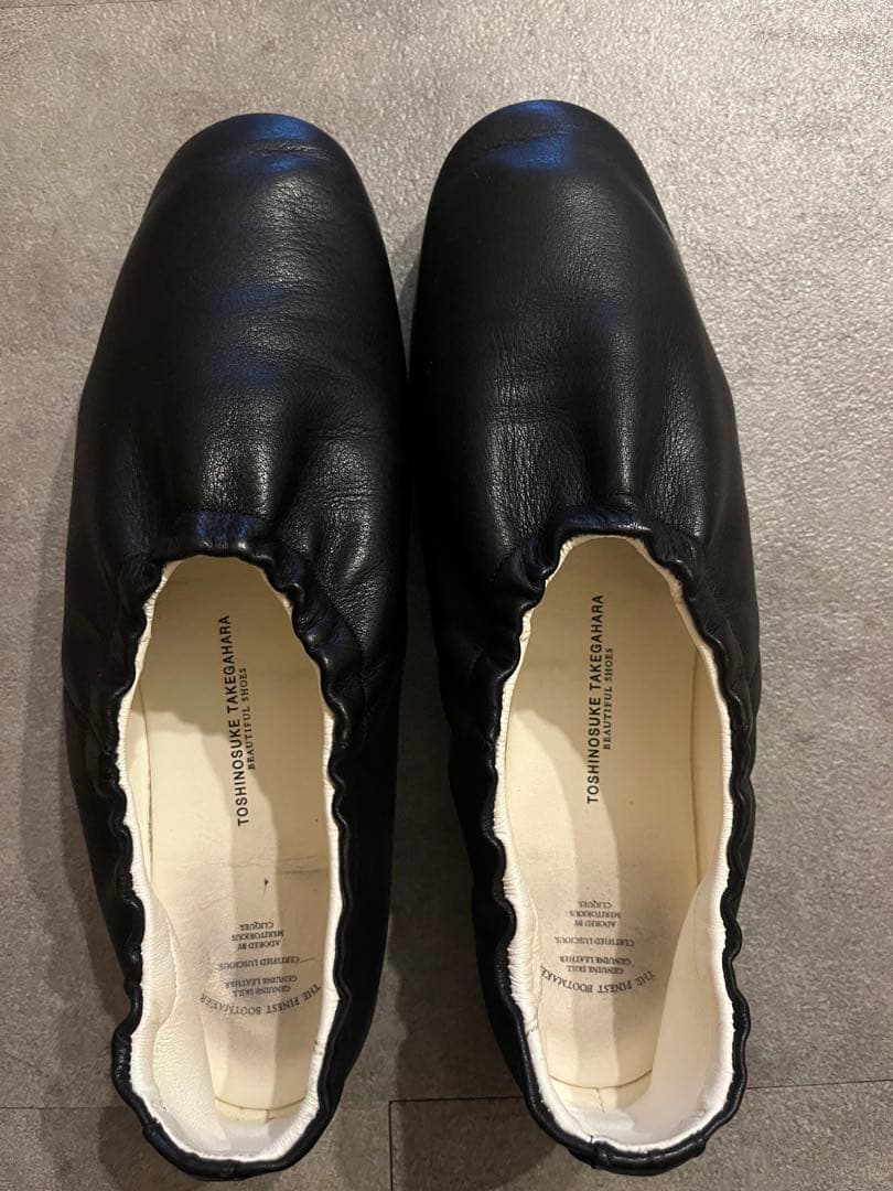 TOSHINOSUKE TAKEGAHARA バレエシューズ フラットシューズ