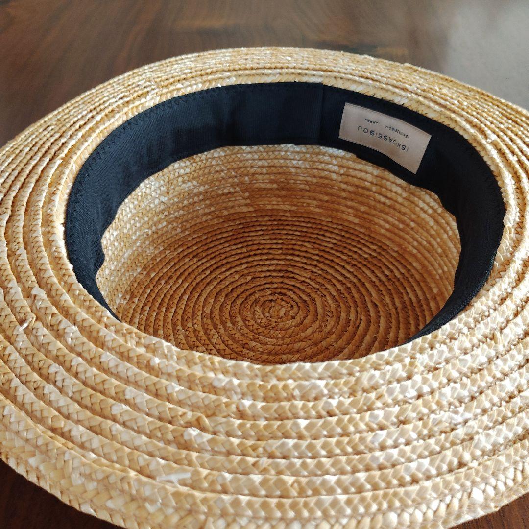 ISHIDASEIBOU 石田製帽　ストローハット　キャノチェ　カンカン帽