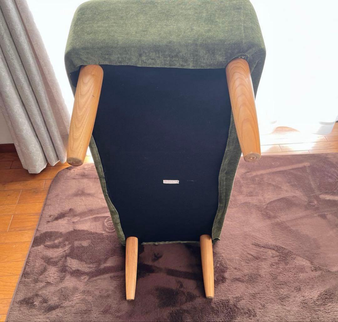 ビーカンパニー　ダイニングチェア　ベルベットグリーン