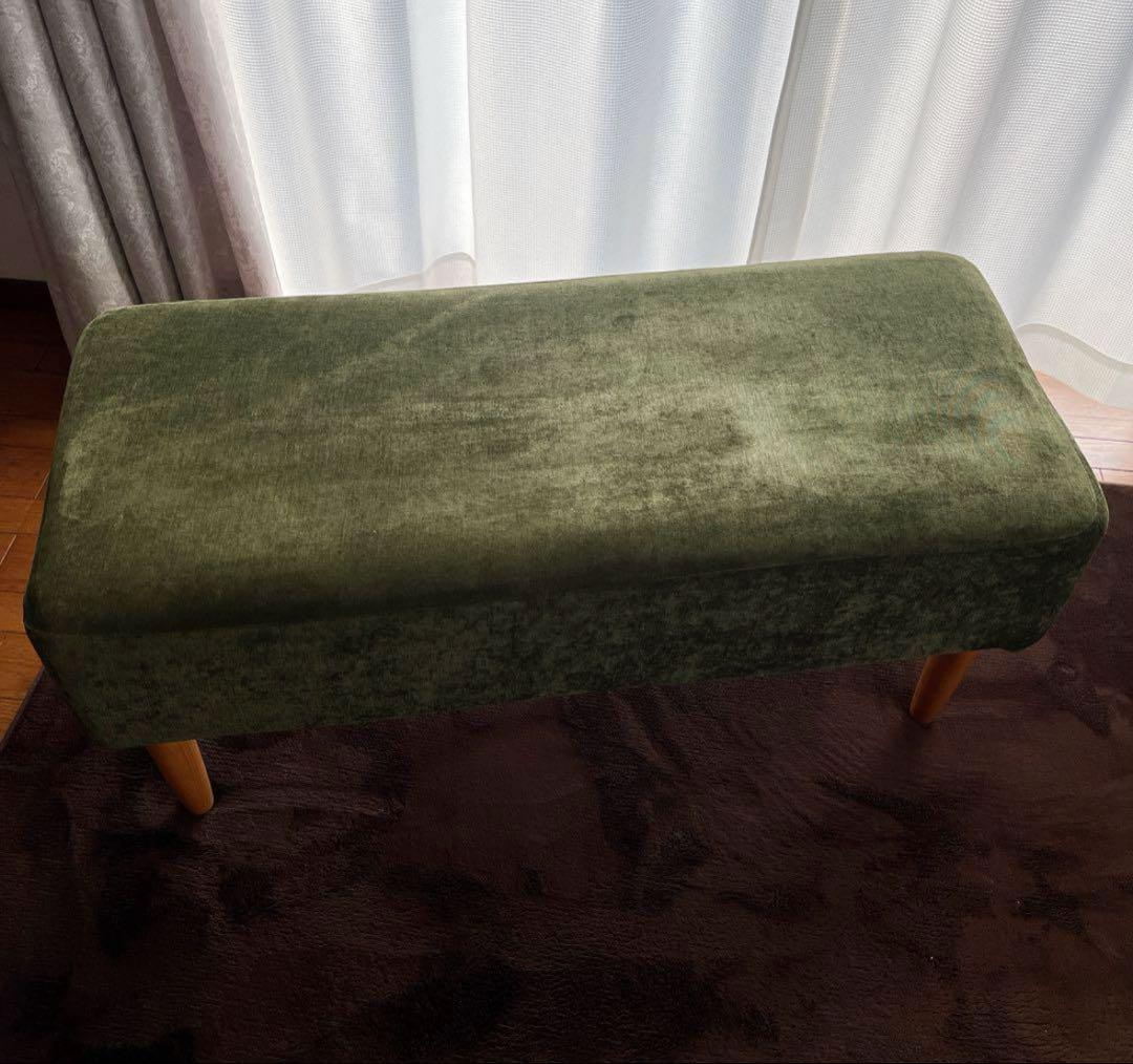 ビーカンパニー　ダイニングチェア　ベルベットグリーン