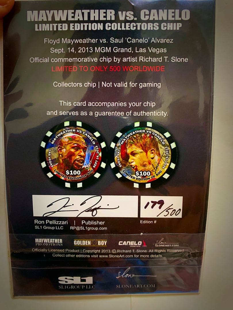 ボクシング　記念カジノチップ　激レア商品