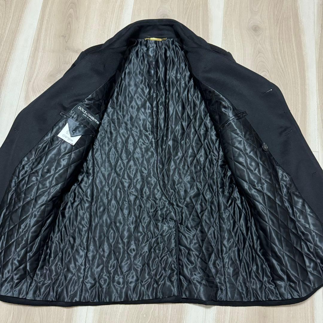 美品【Dolce&Gabbana】カシミア混/コート Pコート/ダブルブレスト