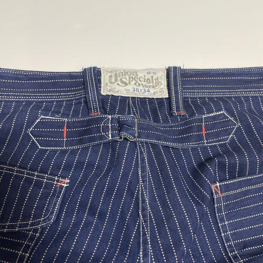 フリーホイーラーズ ロングショアマン ウォバッシュ ワークパンツ完売W36