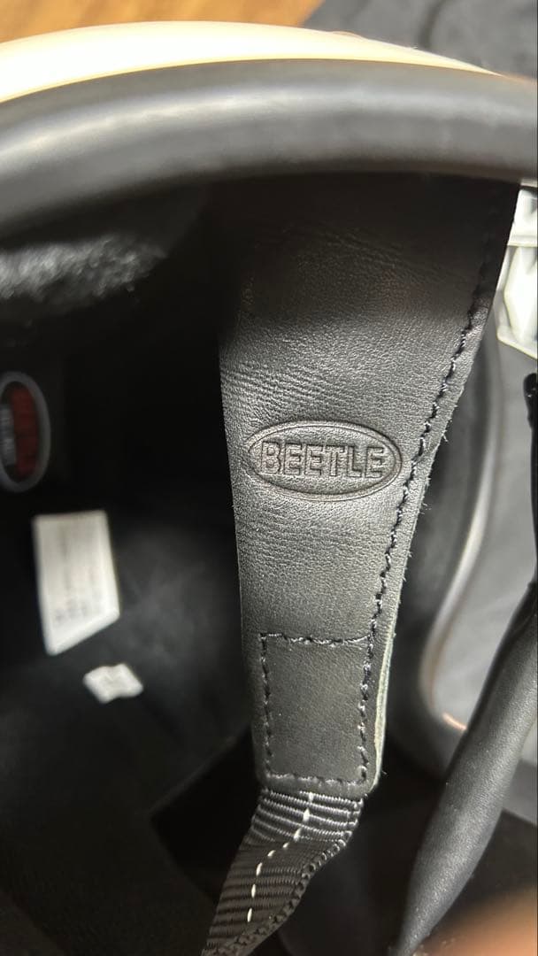 【室内試着】OCEAN BEETLE ヘルメット BELLカスタム アイボリー