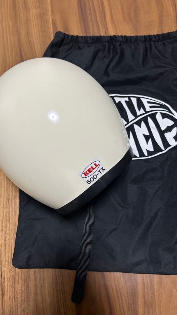 【室内試着】OCEAN BEETLE ヘルメット BELLカスタム アイボリー