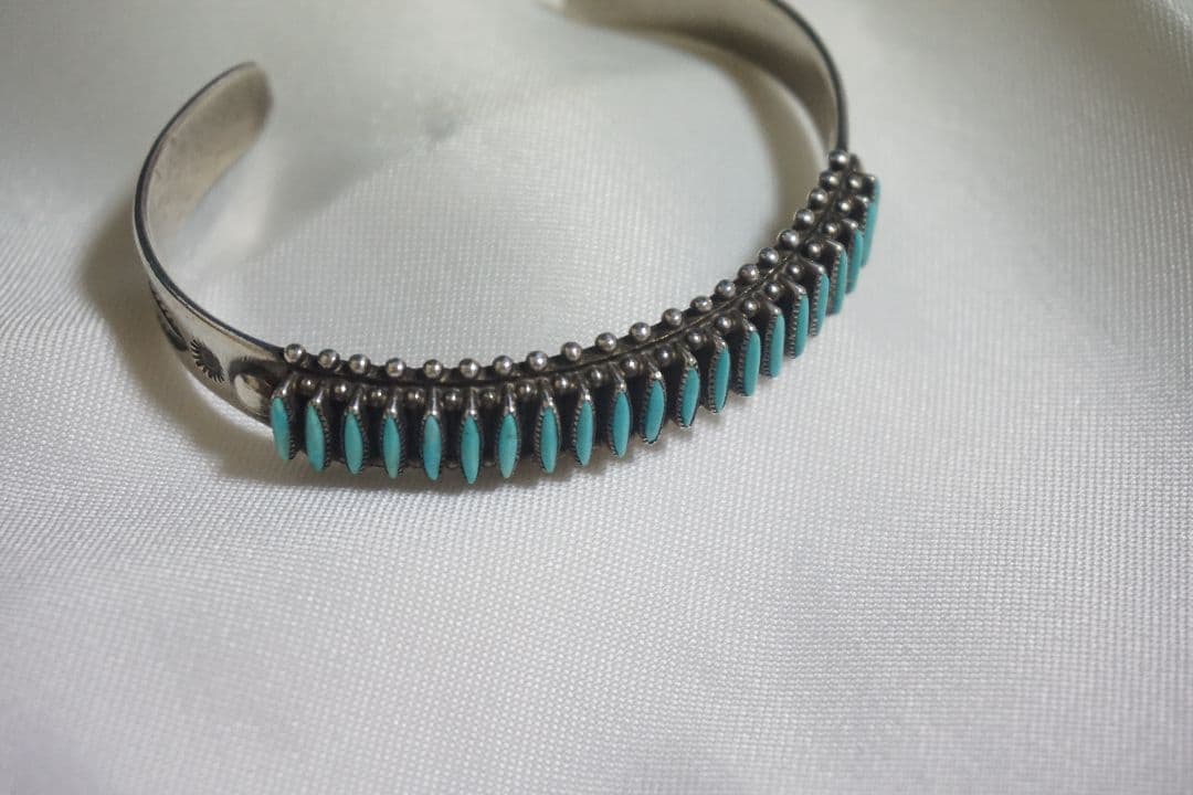 ズニ族 ターコイズ バングル インディアン ジュエリー ネイティブ ナバホ