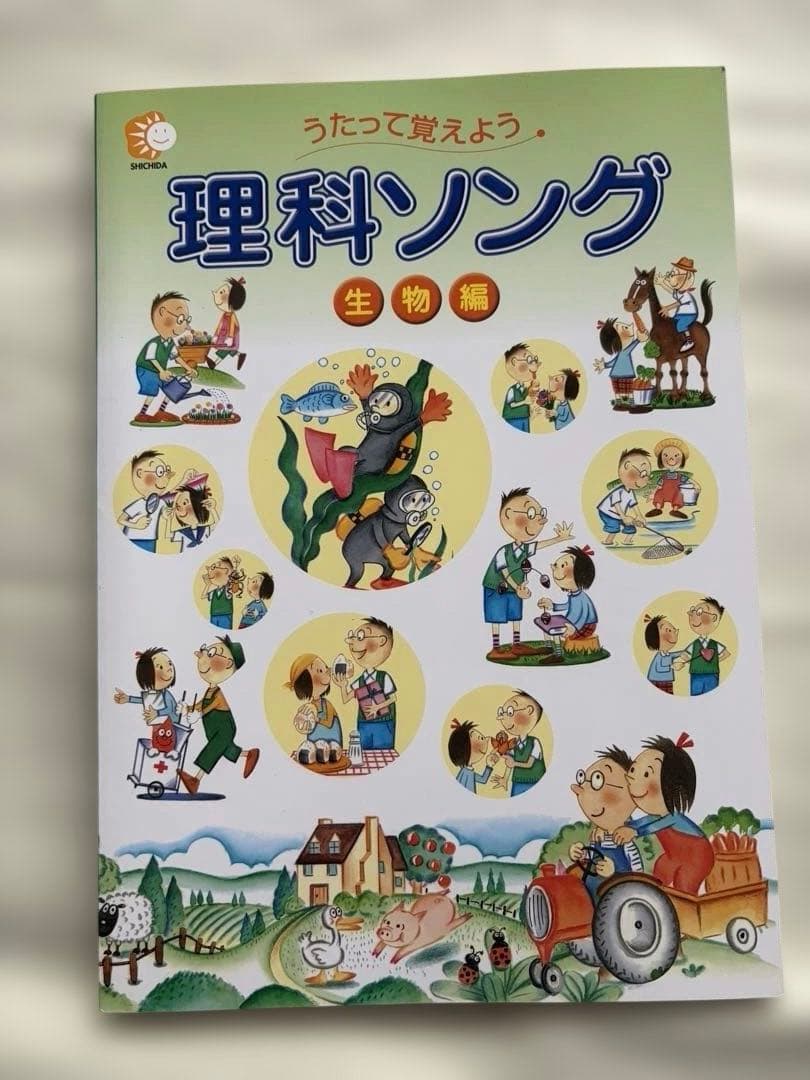 うたって覚えよう　社会科ソング　理科ソング　七田式 4冊セット