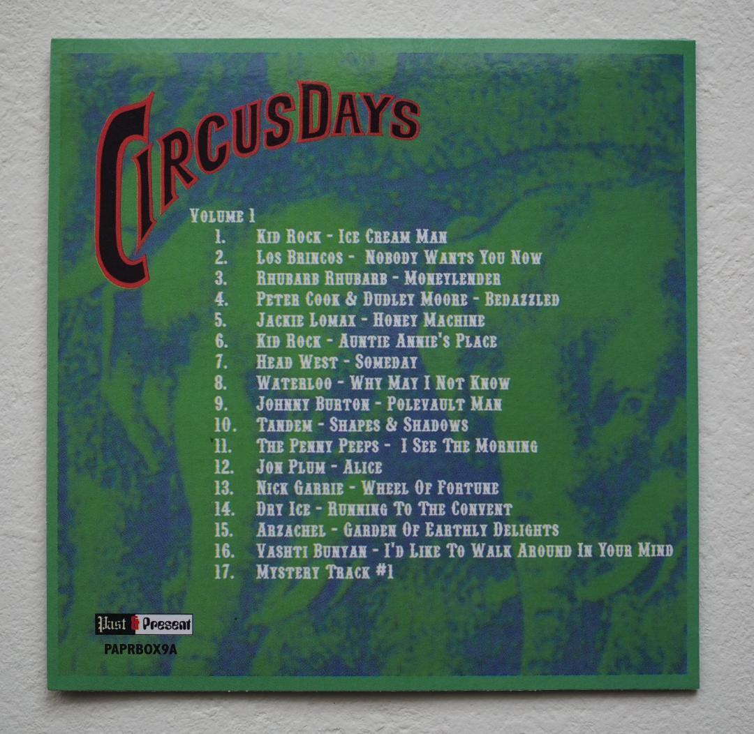 CIRCUS DAYS　イギリス　サイケポップ　紙ジャケCD６枚セット　ボックス