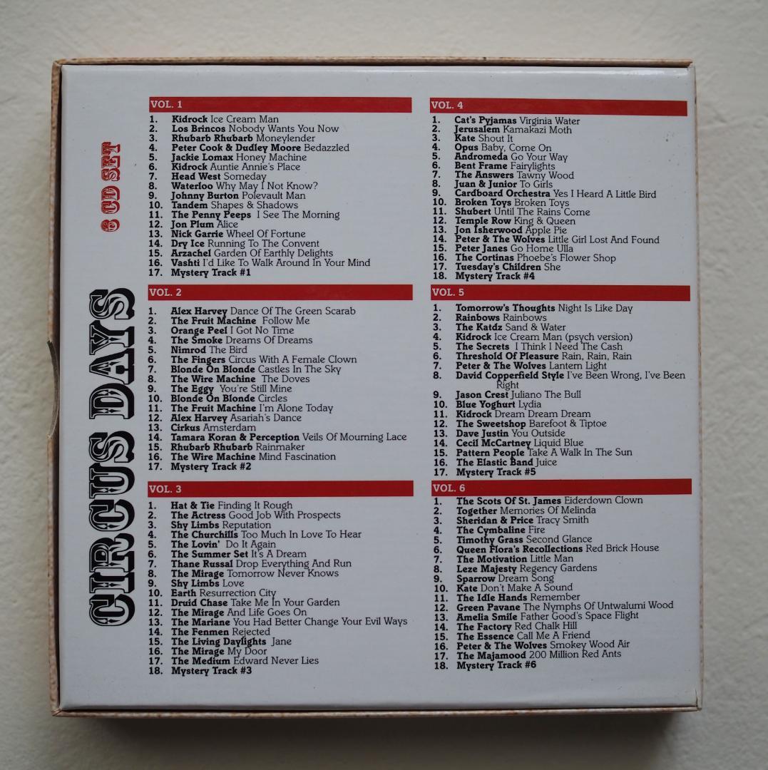 CIRCUS DAYS　イギリス　サイケポップ　紙ジャケCD６枚セット　ボックス