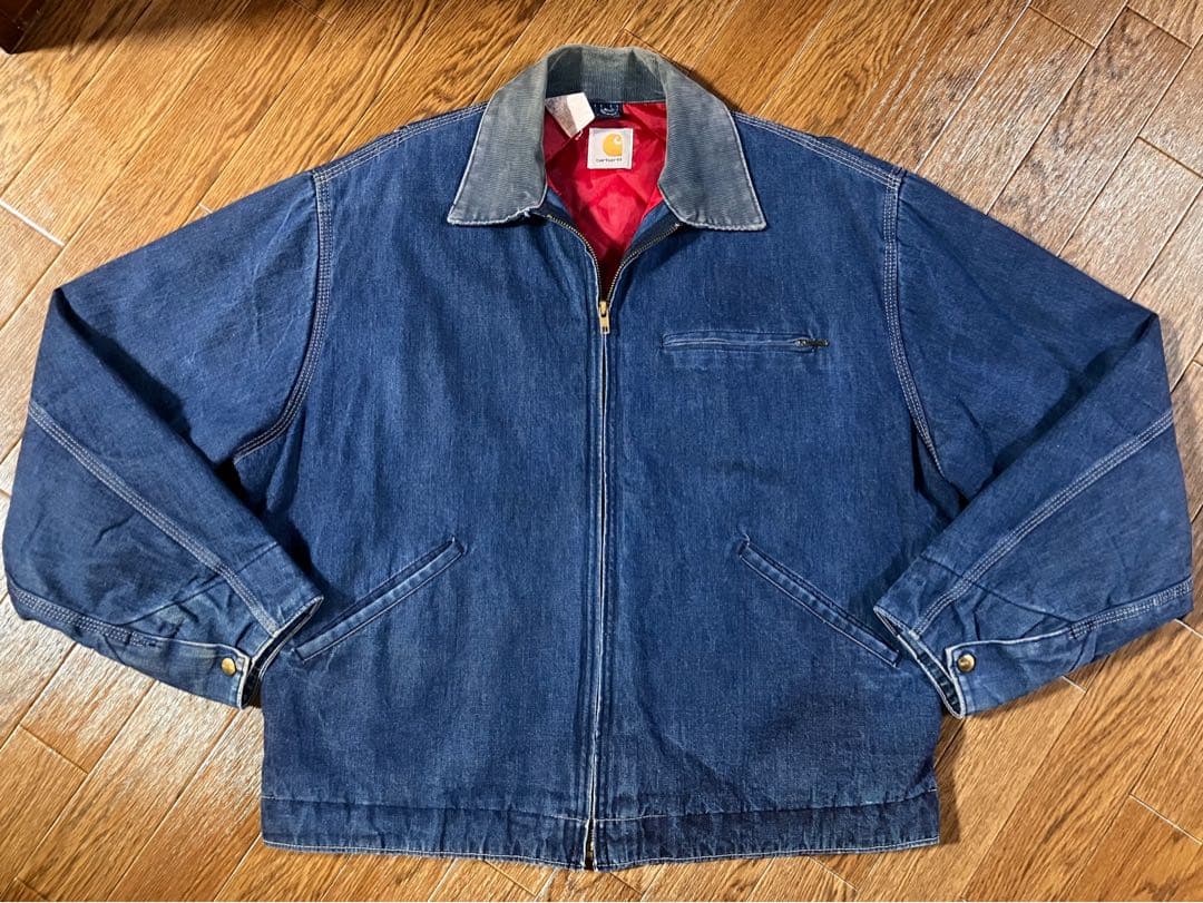 【極上】80s カーハート デトロイトジャケット 8QL J デニム 44(L)