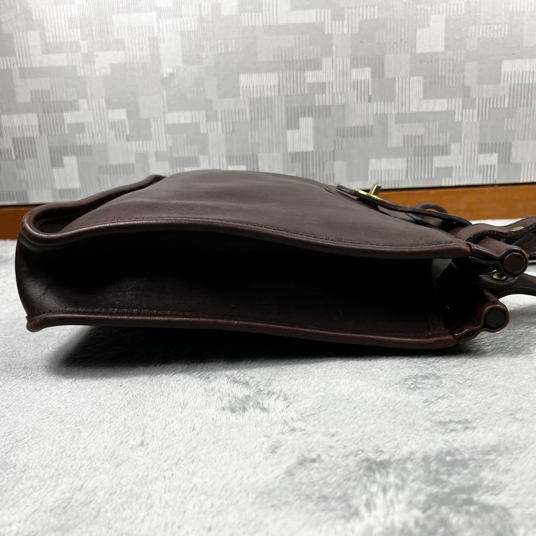 オールドコーチ トートバッグ ターンロック ブラウン系 肩掛け レザー