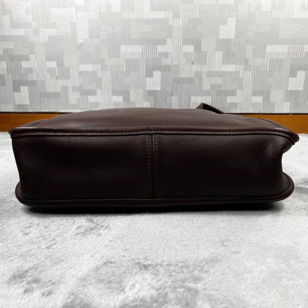 オールドコーチ トートバッグ ターンロック ブラウン系 肩掛け レザー