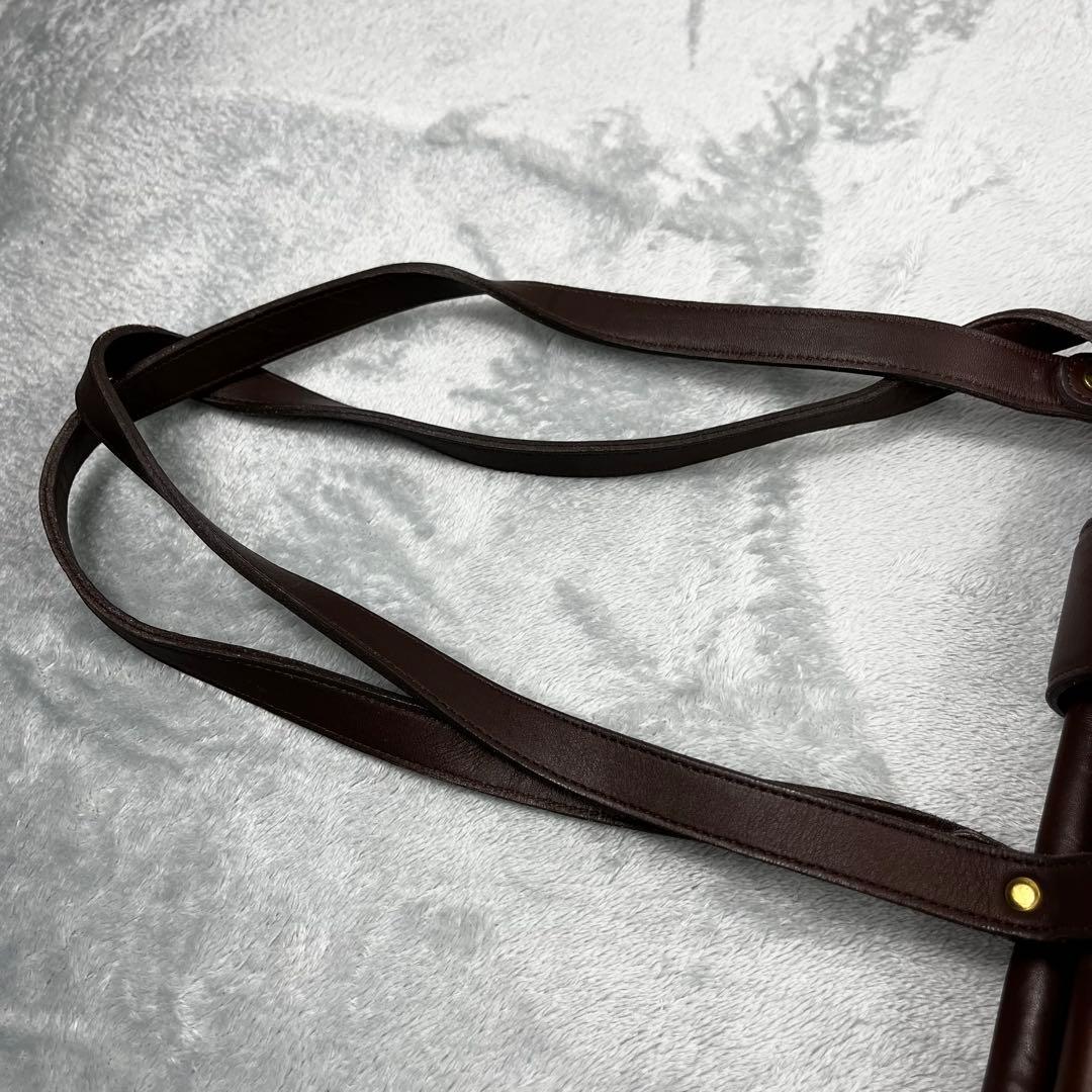 オールドコーチ トートバッグ ターンロック ブラウン系 肩掛け レザー