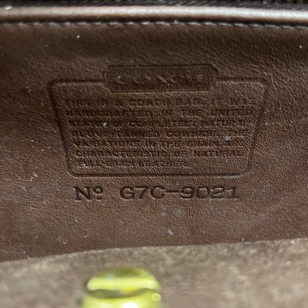 オールドコーチ トートバッグ ターンロック ブラウン系 肩掛け レザー