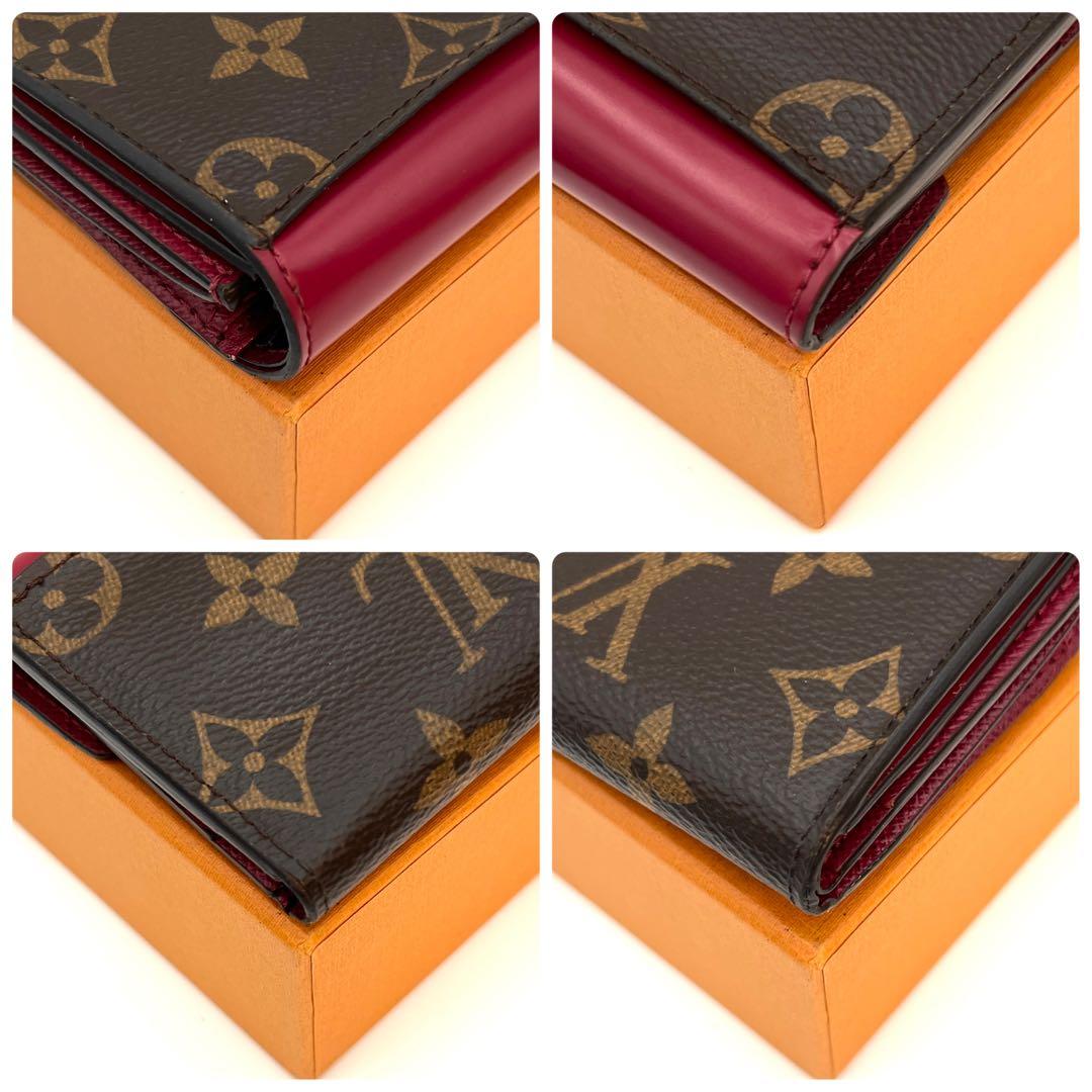 【美品】ルイヴィトン モノグラム ポルトフォイユ ゾエ 三つ折り財布 ミニ