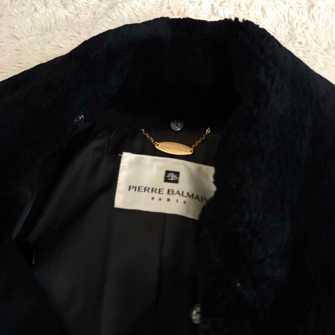 極美品◆PIERRE BALMAIN◆バルマン カシミヤ100% ロングコート