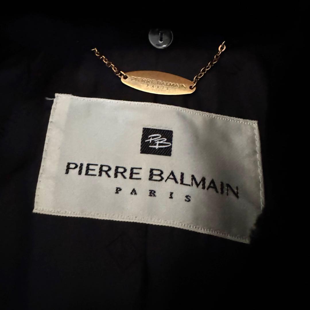 極美品◆PIERRE BALMAIN◆バルマン カシミヤ100% ロングコート