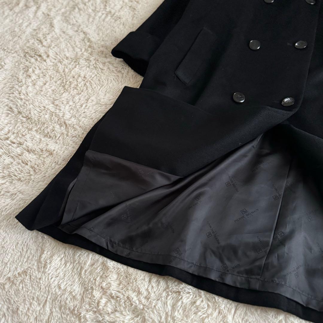 極美品◆PIERRE BALMAIN◆バルマン カシミヤ100% ロングコート