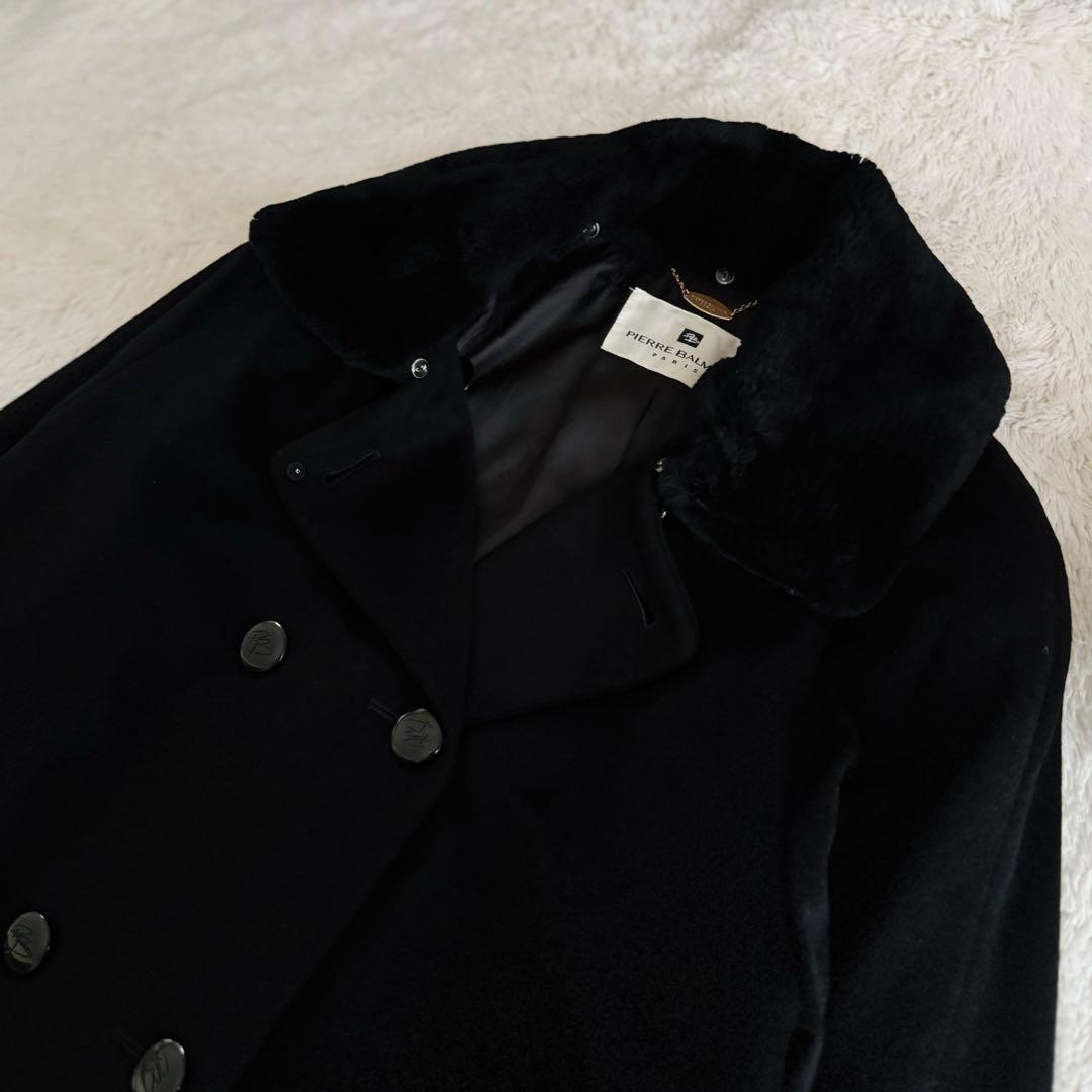 極美品◆PIERRE BALMAIN◆バルマン カシミヤ100% ロングコート