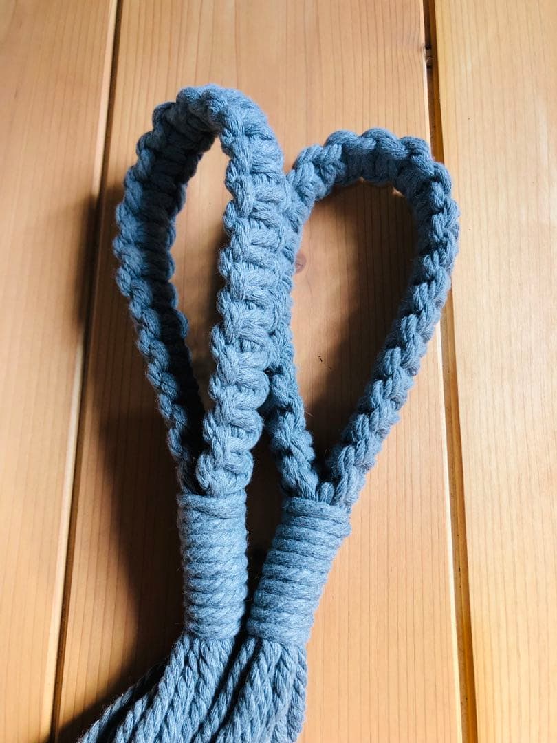 ハンモック　チェアー型　マクラメ　グレー