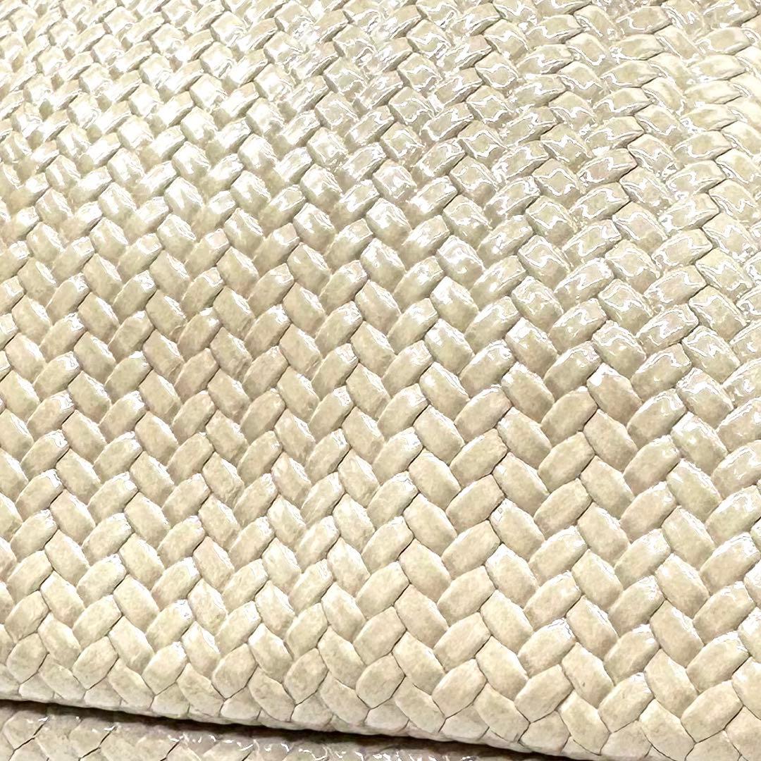 極美品✨JACK GOMME ジャックゴム 編み込みトートバッグ ロゴチャーム