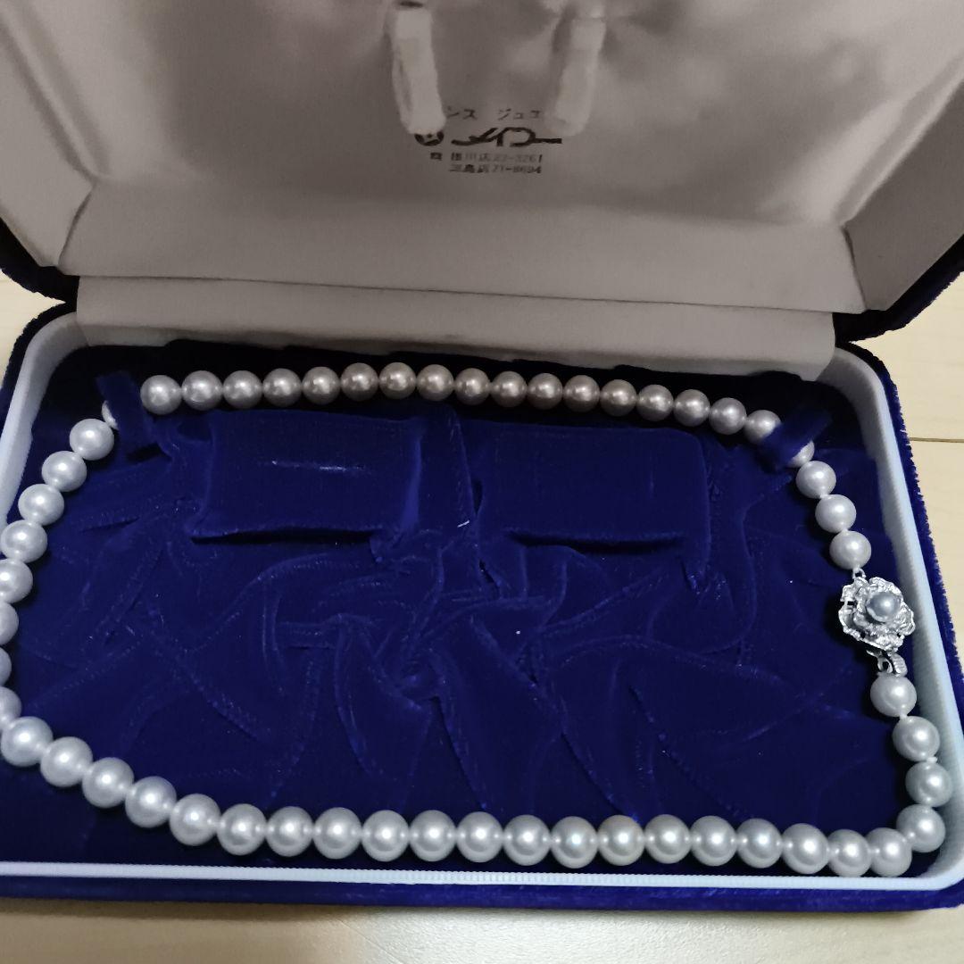 ホワイト ブラック パール ネックレス