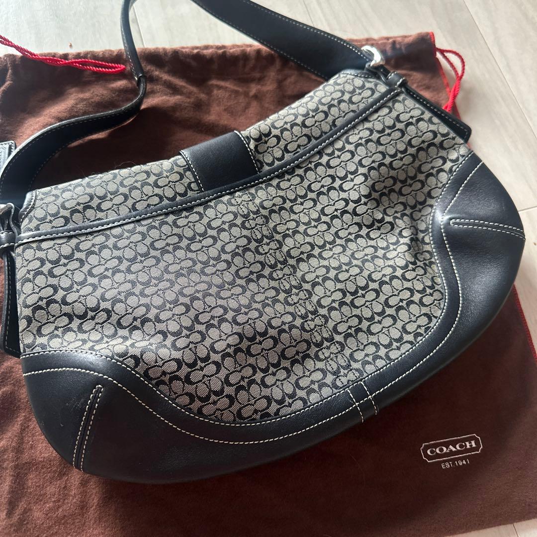 バッグ Coach Flap Soho Mini Signature Shoulder