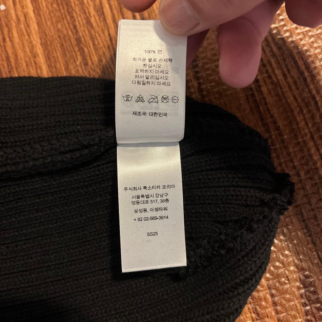 Supreme ブラック ニット帽・ビーニー