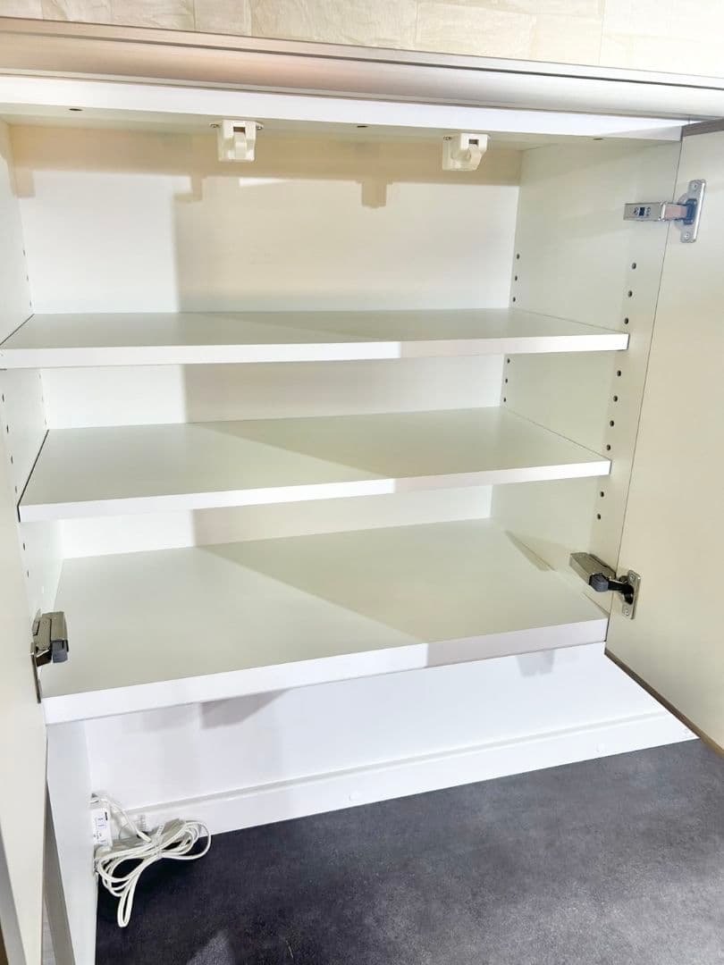 せ*ん様 AYANO 綾野製作所 食器棚 レンジボード W1400 木目調