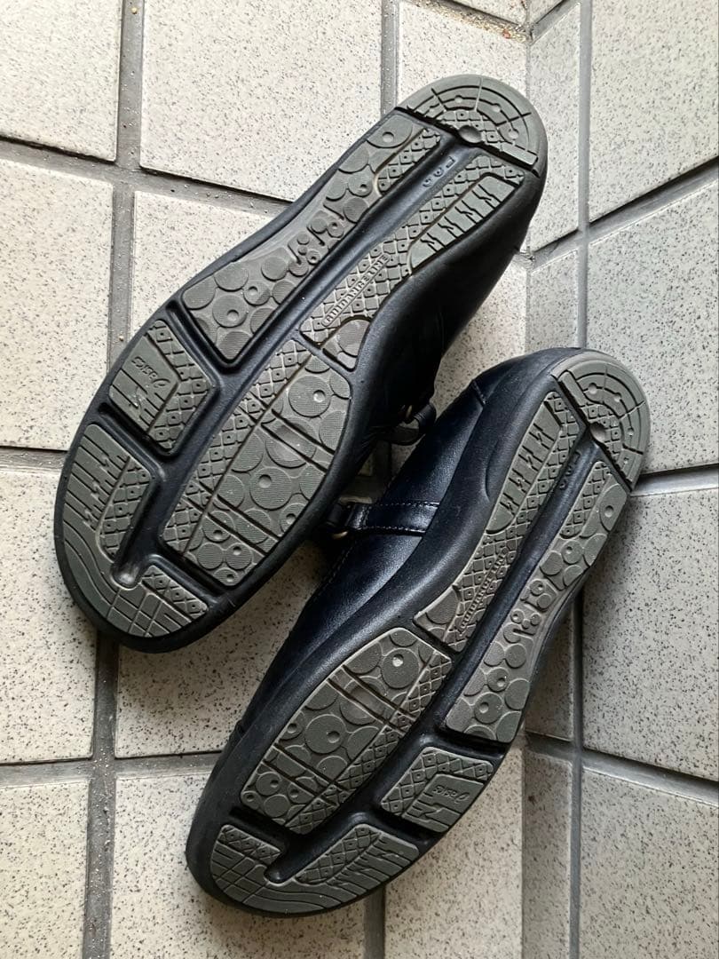 アシックスpedala ブラック マリー・ジェーン パンプス24cm EEE