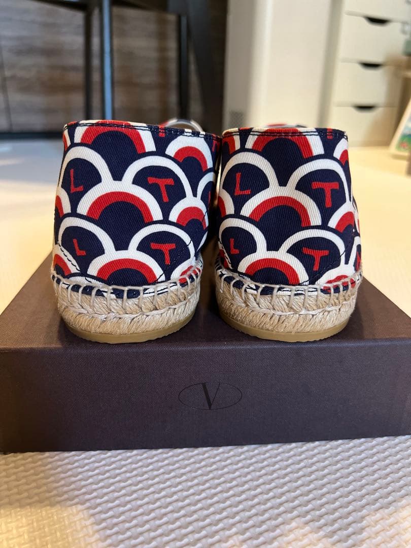 【新品】ヴァレンティノ レザーエスパドリーユ スニーカー