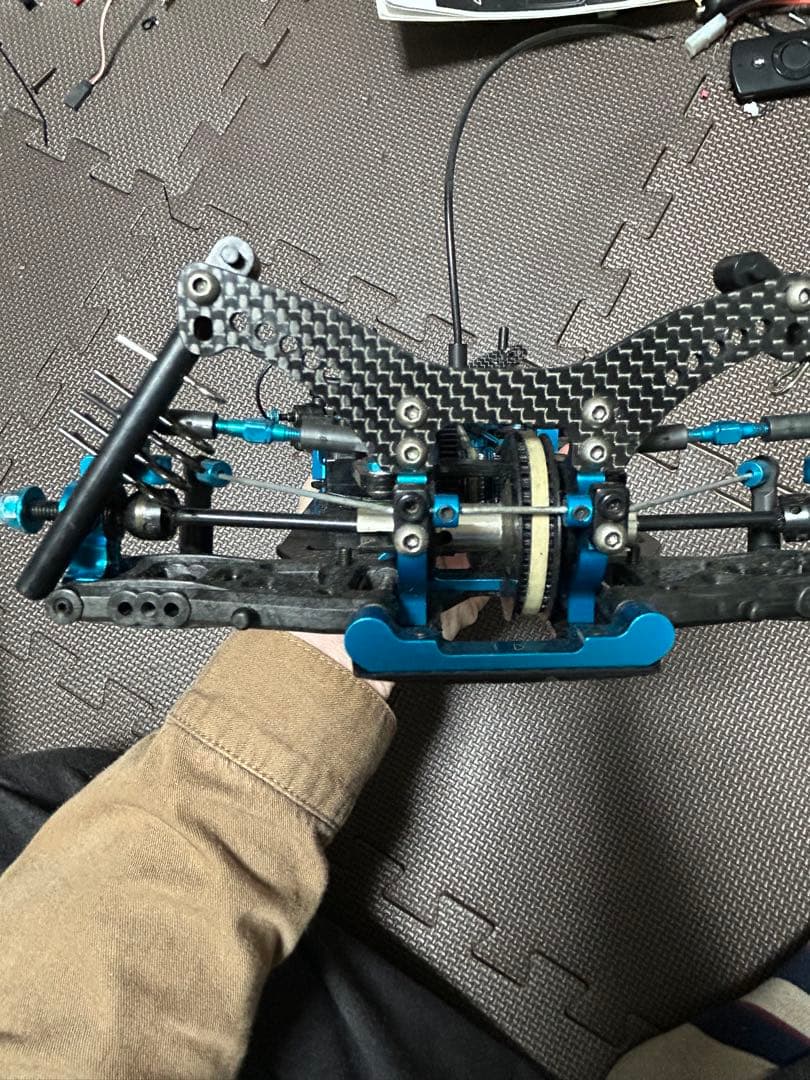 1/10 タミヤ TRF415 MSX？ラジコンカーシャーシ ブルー