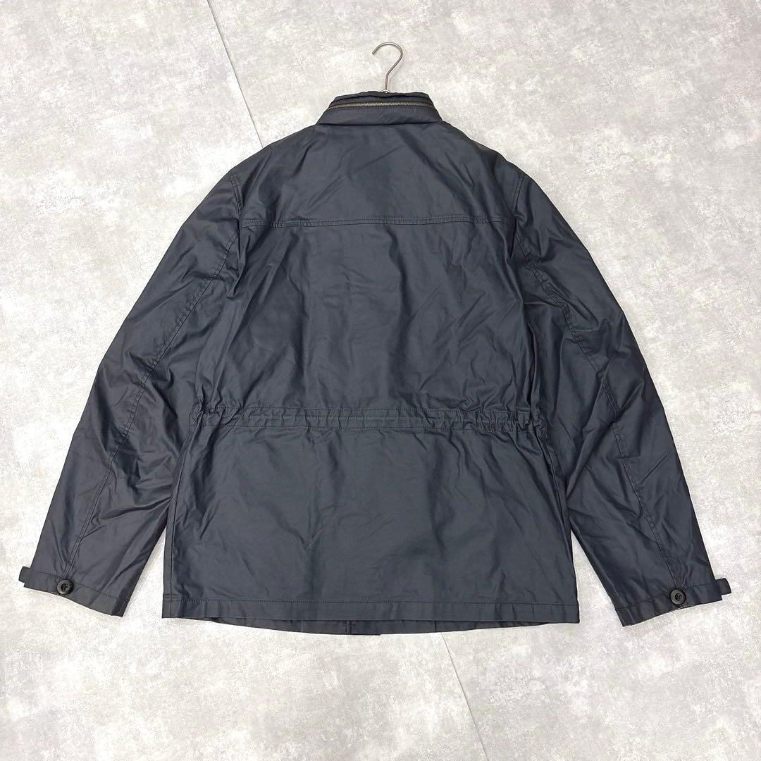 美品✨ビクトリノックス（XL）2016SSミリタリージャケット 紺 フード収納