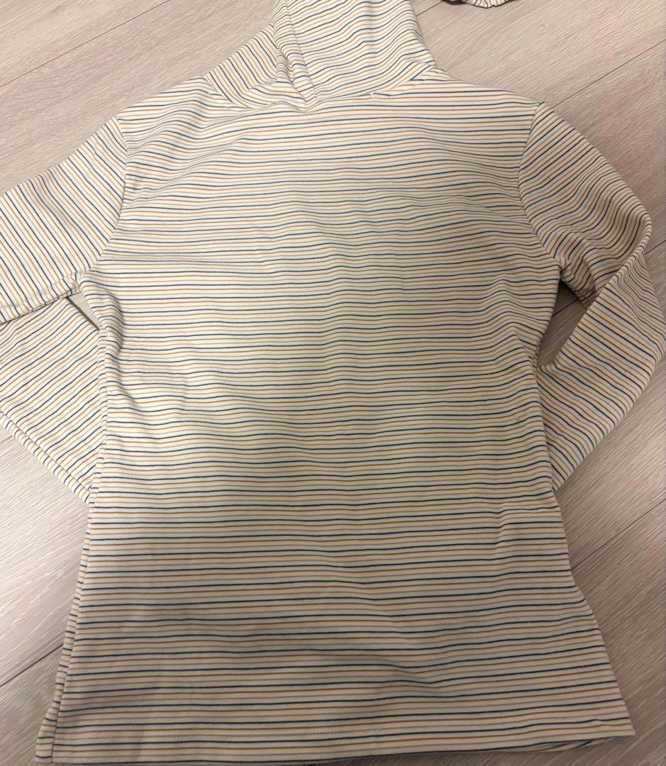 theohyou ストライプ フード　CREAM クリーム