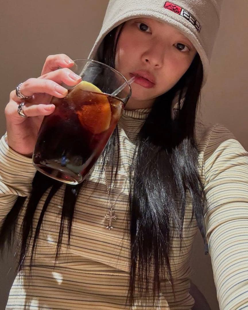 theohyou ストライプ フード　CREAM クリーム