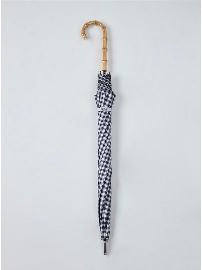 FORME 晴雨兼用日傘　ブラックギンガムチェック