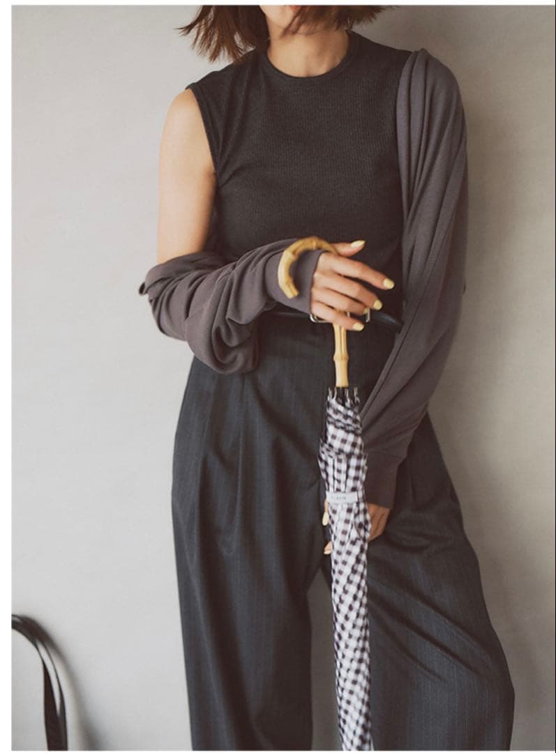 FORME 晴雨兼用日傘　ブラックギンガムチェック