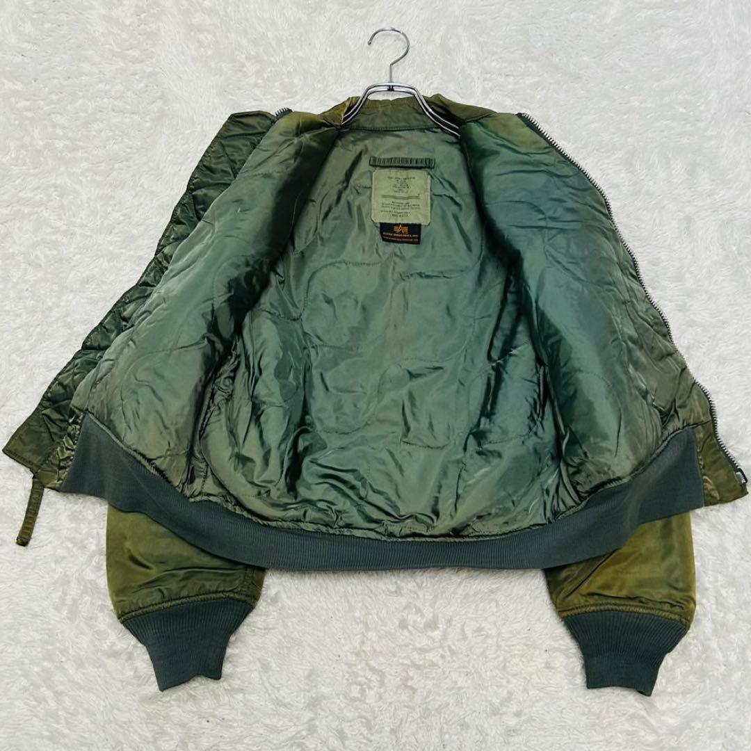 希少 90s ALPHA CWU-45 USA製 フライトジャケット ベルクロ