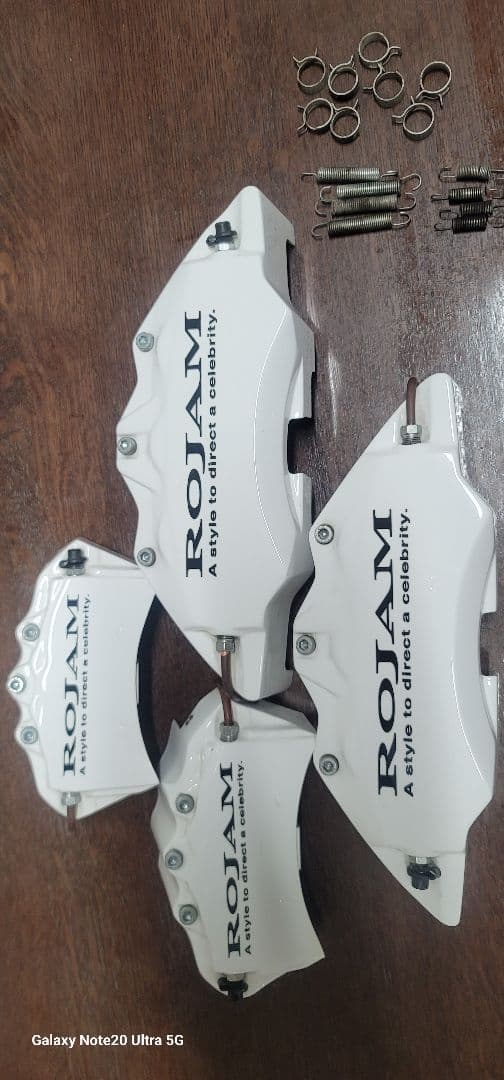 ROJAM ロジャム キャリパーカバー ランクル200用 一年使用 ホワイト 白