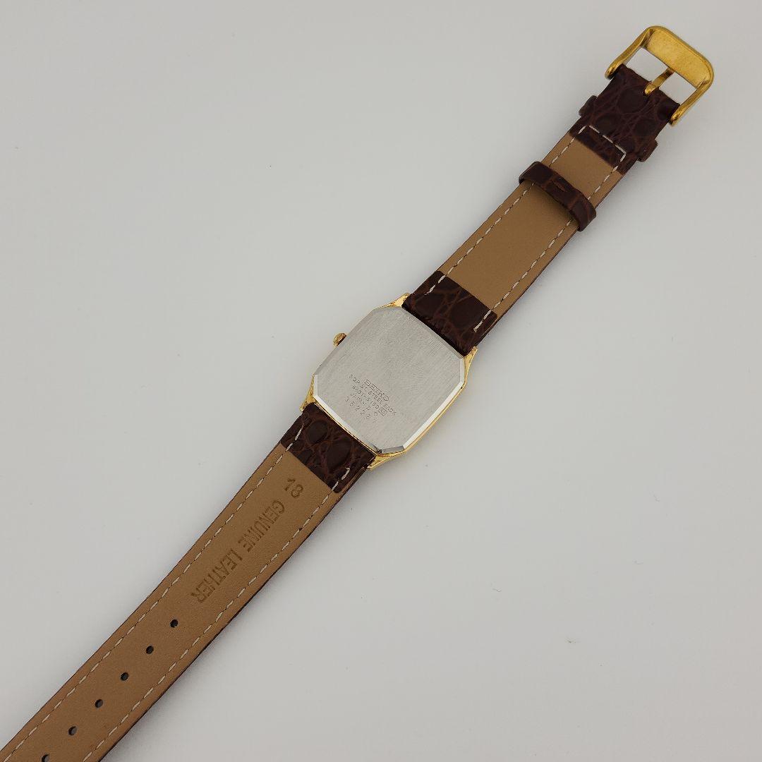 希少【新品電池】 SEIKO メンズ 腕時計 オクタゴン ゴールド 新品ベルト