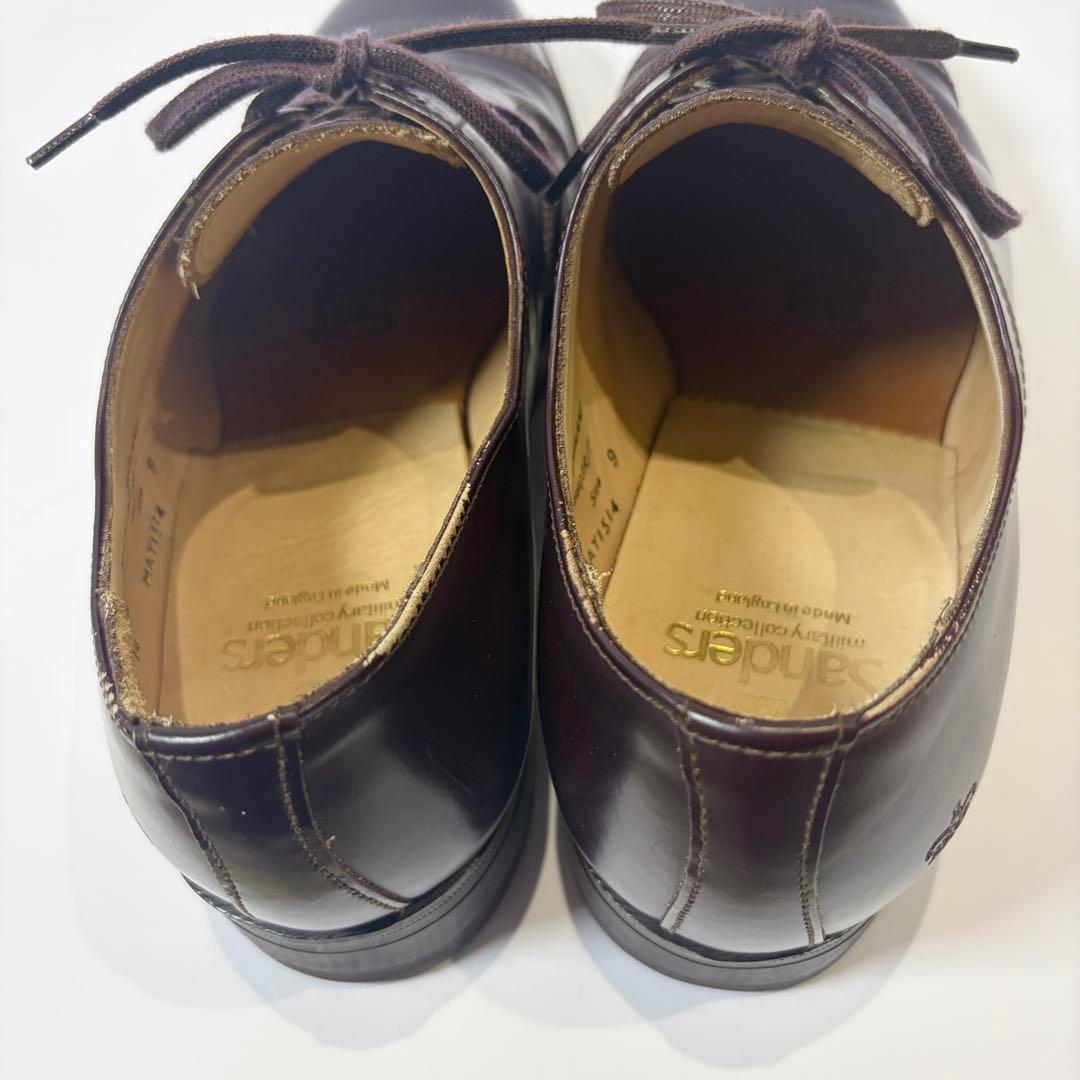 【美品】サンダース ミリタリーダービーシューズ 8803R ダークブラウン 28