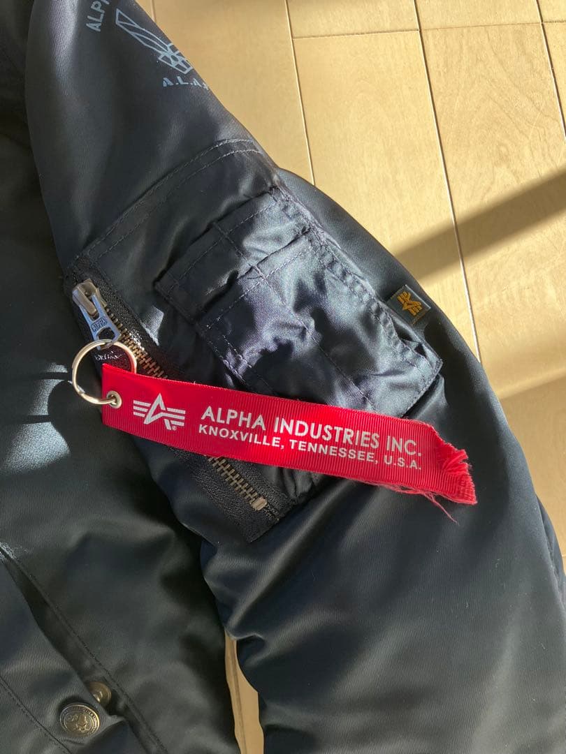ALPHA INDUSTRIES MA-1ジャケット ブラック　バイク用