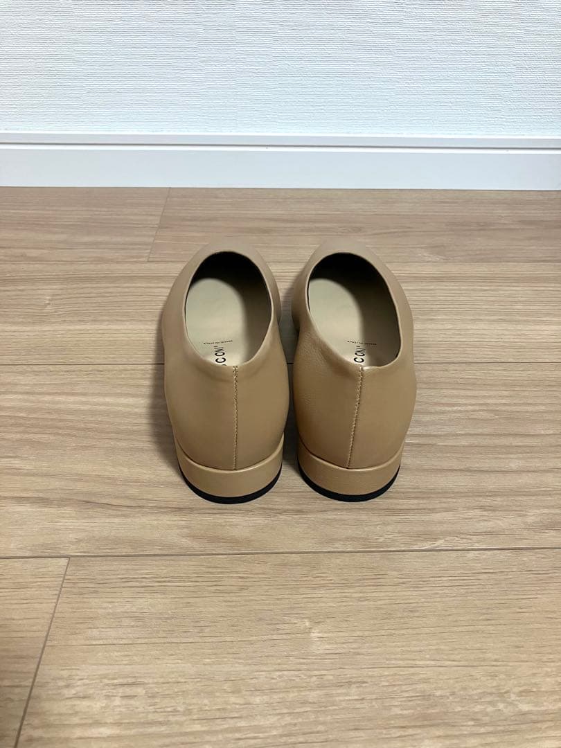 新品未使用　FABIO RUSCONI ベージュ フラットシューズ 37