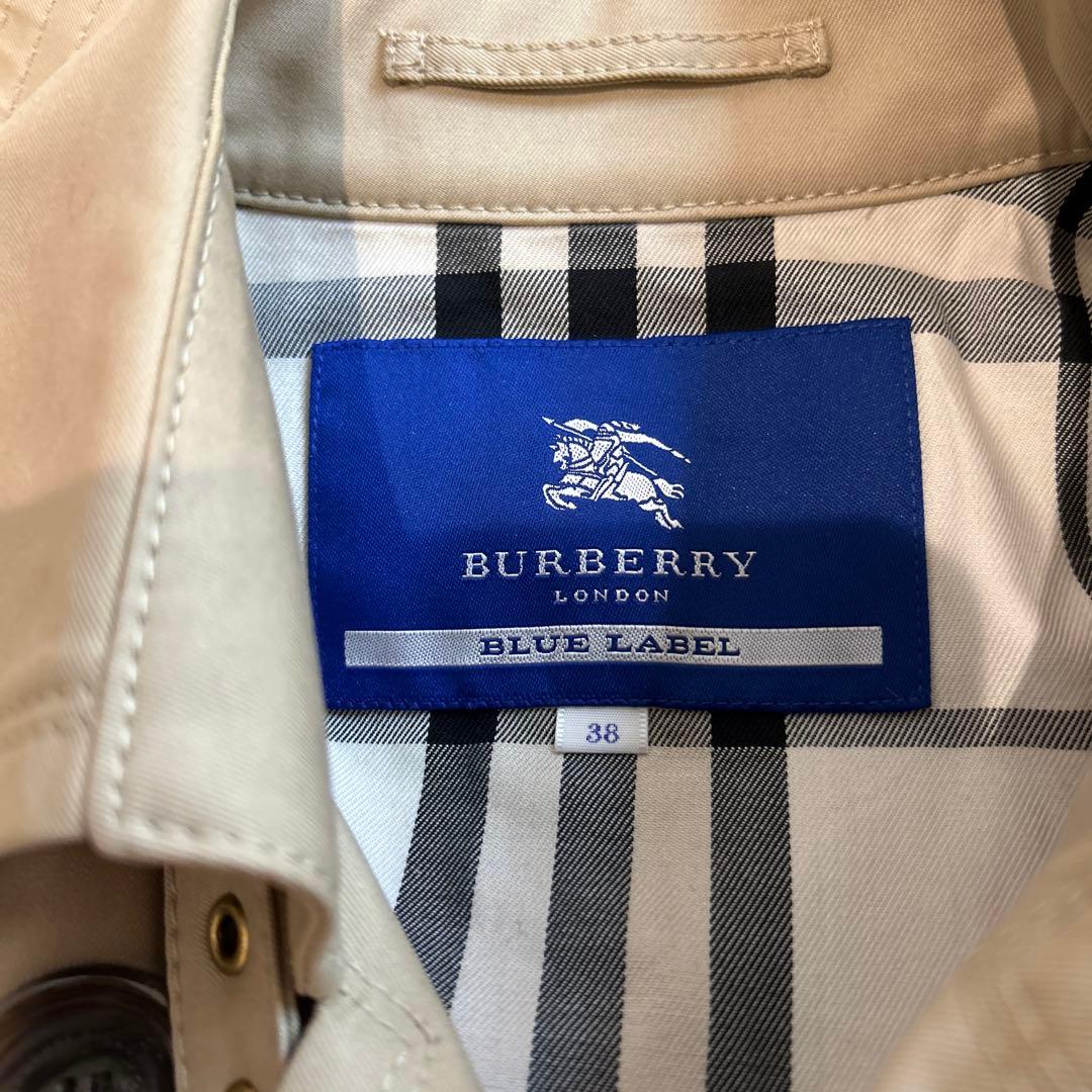 Burberry ブルーレーベルトレンチ チェック裏地