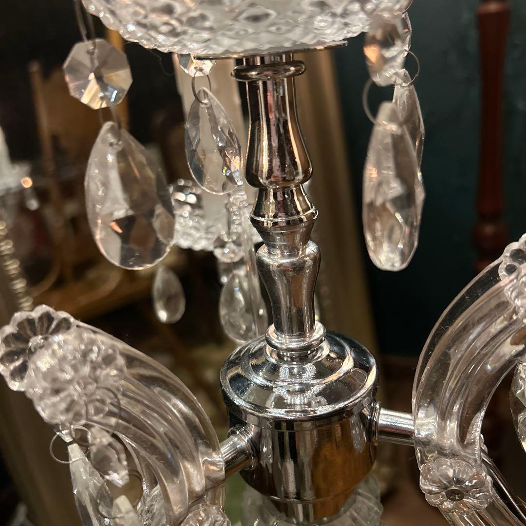 アンティークライト　タッチセンサーライト5灯　キャンドル型ライト　シャンデリア