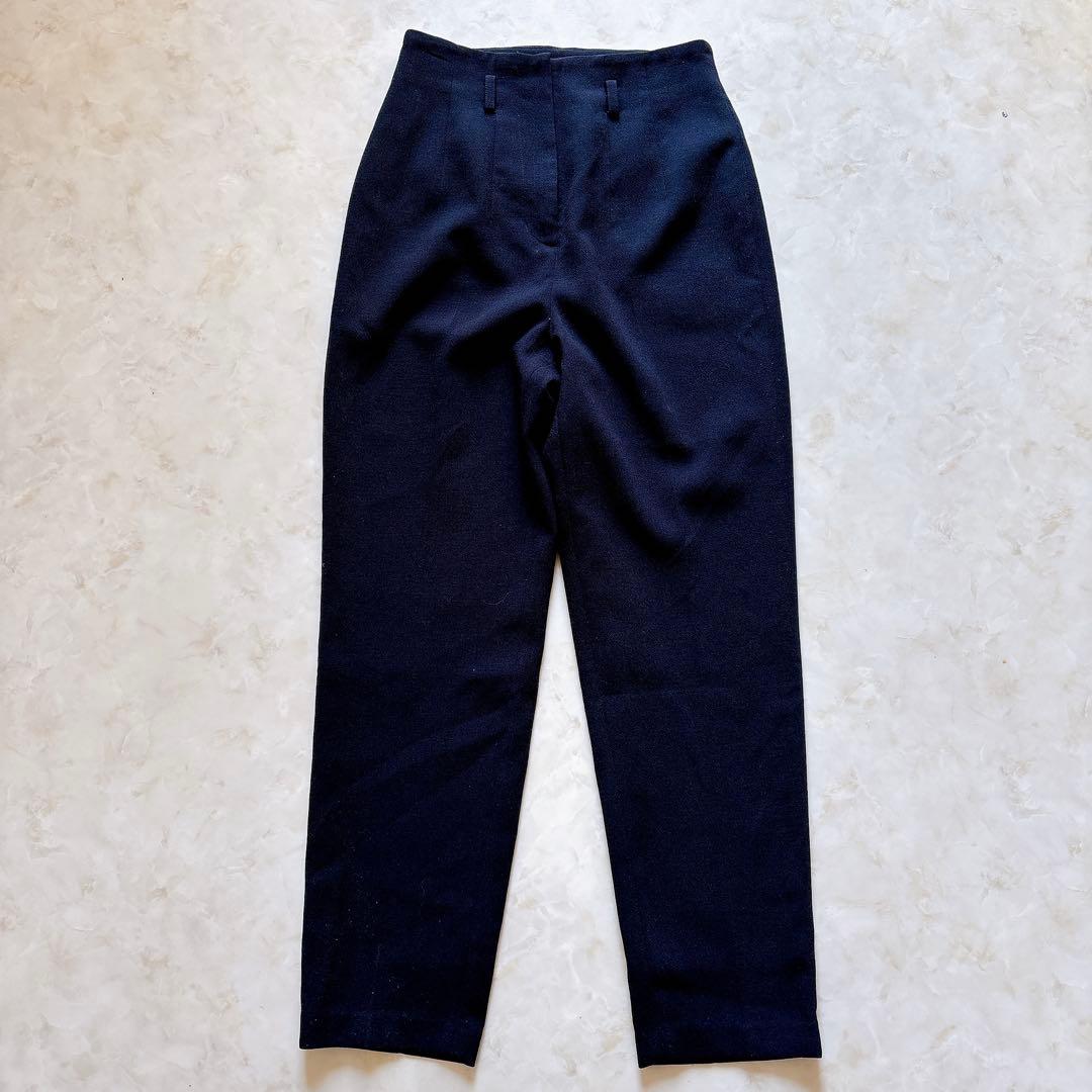パンツ CLANE HIGH WAIST ANKLE TAPERD PANTS